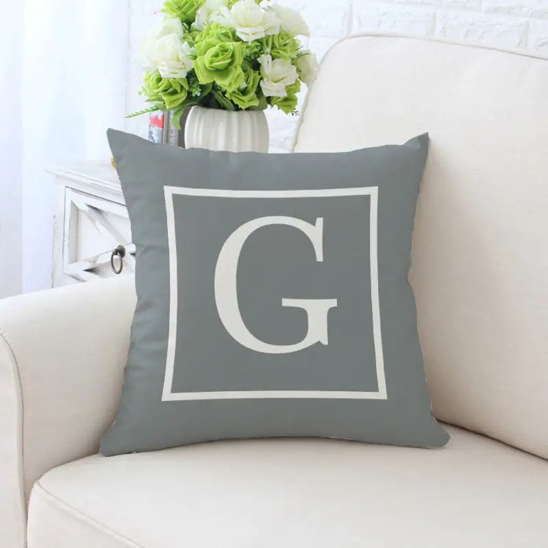 Alphabet Pillow Cases