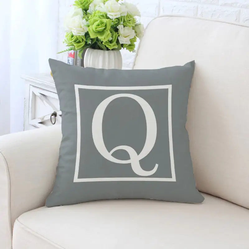 Alphabet Pillow Cases