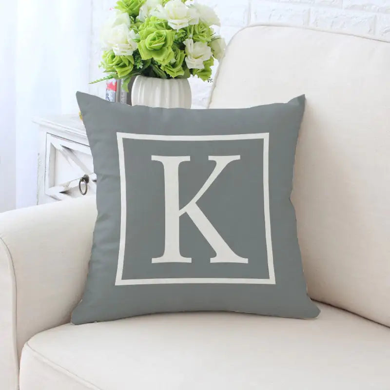 Alphabet Pillow Cases