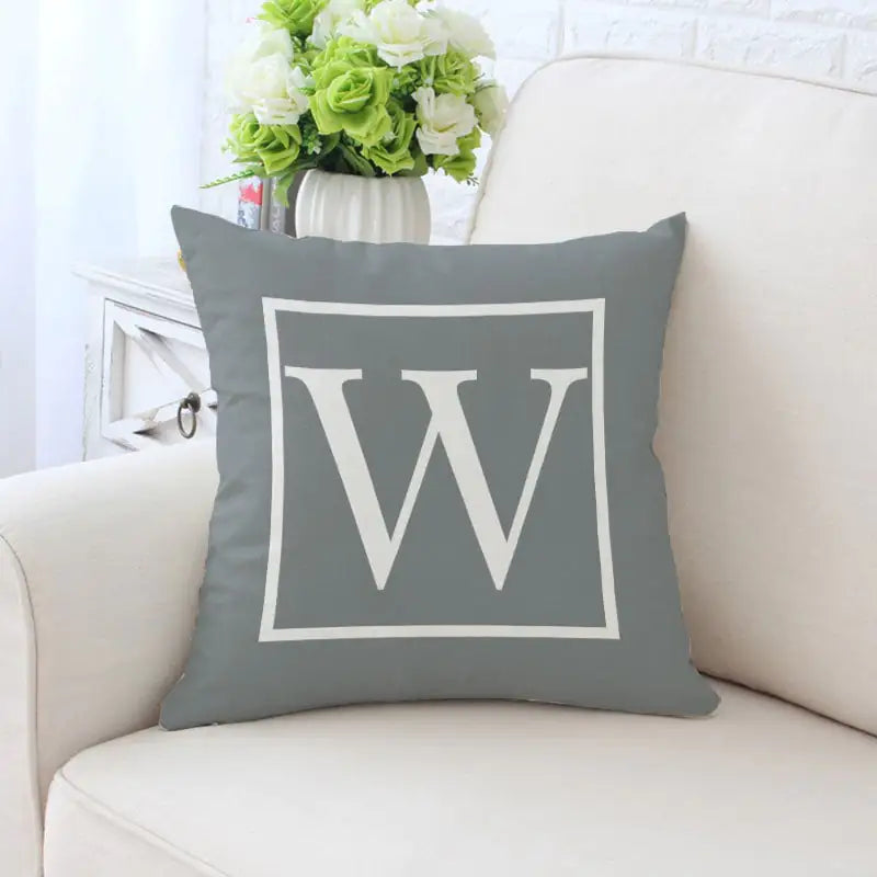 Alphabet Pillow Cases
