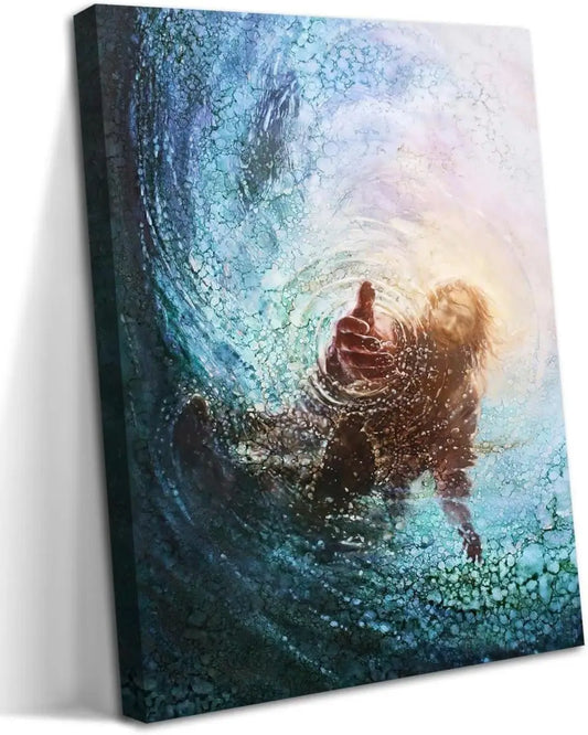 Jesus Reaching Canvas