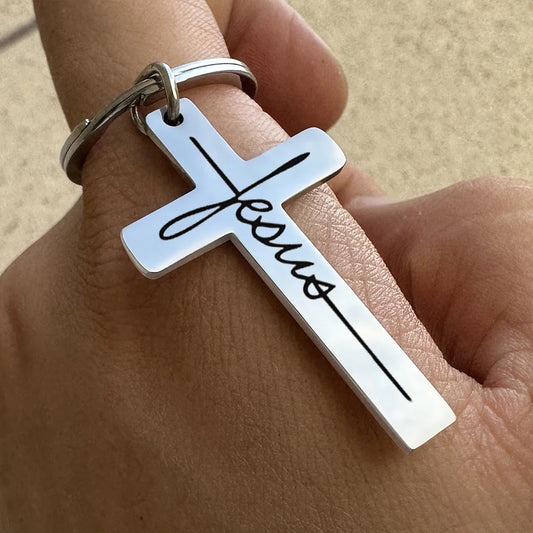 Jesus Cross Keychain